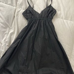 Piccinini black bubble dress with lace trim!